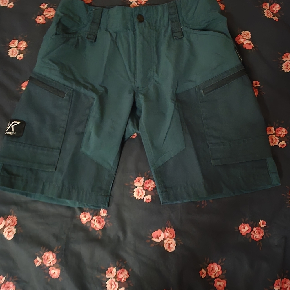 Revolution Dark Teal Cargo Shorts